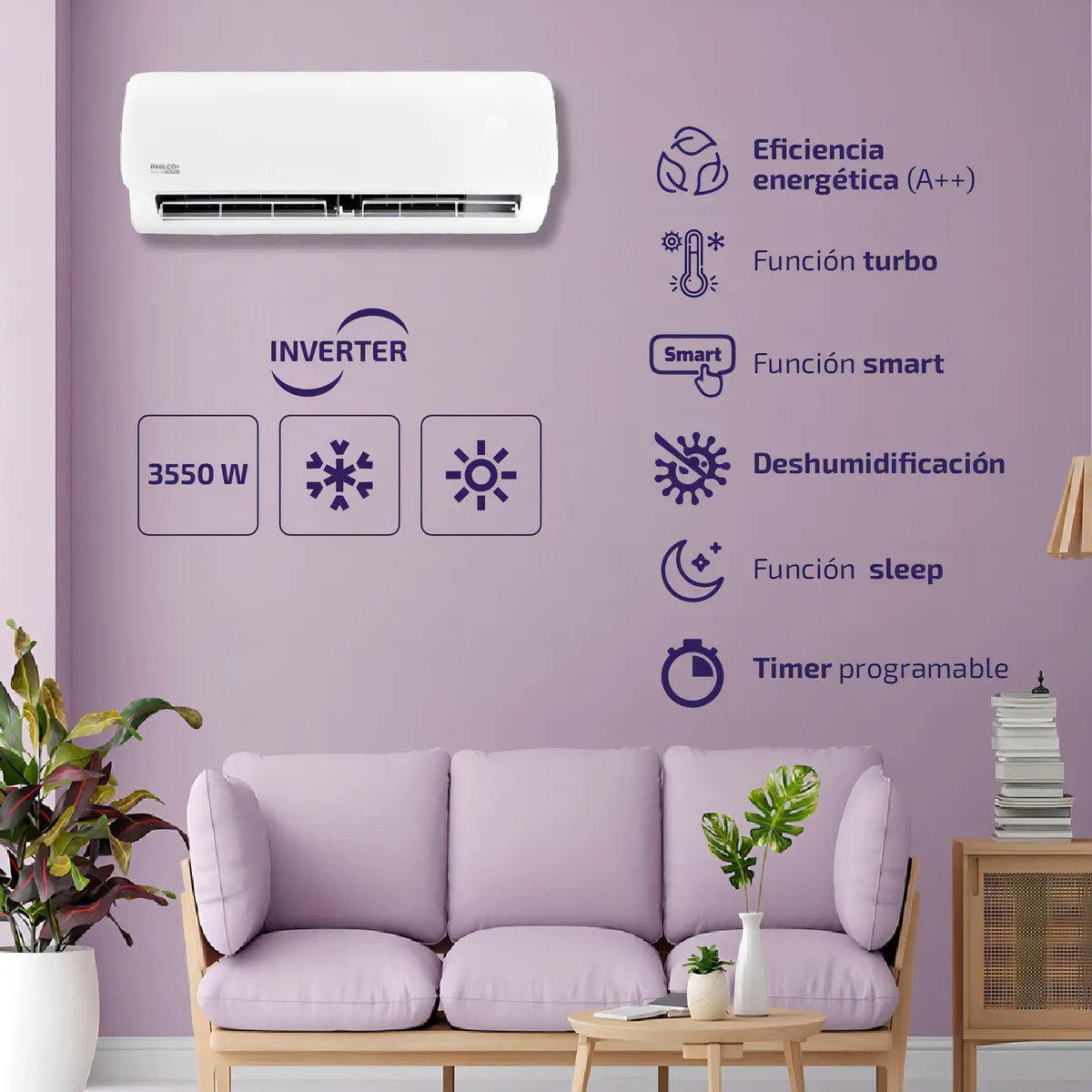 Aire Acondicionado Split Inverter Frio Calor