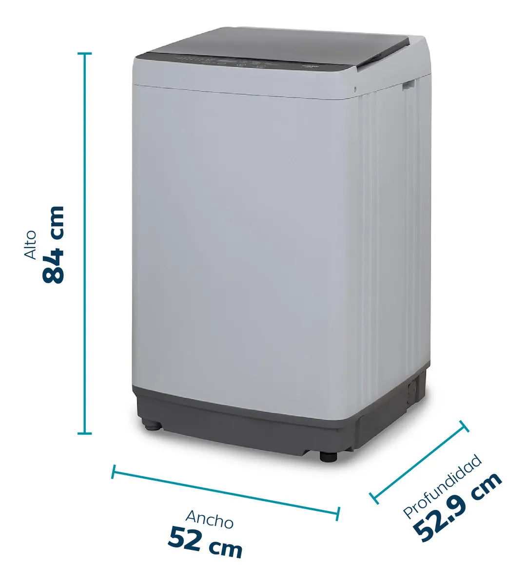 Lavarropas Automático Carga Superior Philco 5.5 Kg 750 Rpm Gris