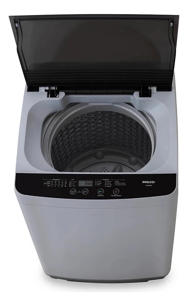 Lavarropas Automático Carga Superior Philco 5.5 Kg 750 Rpm Gris